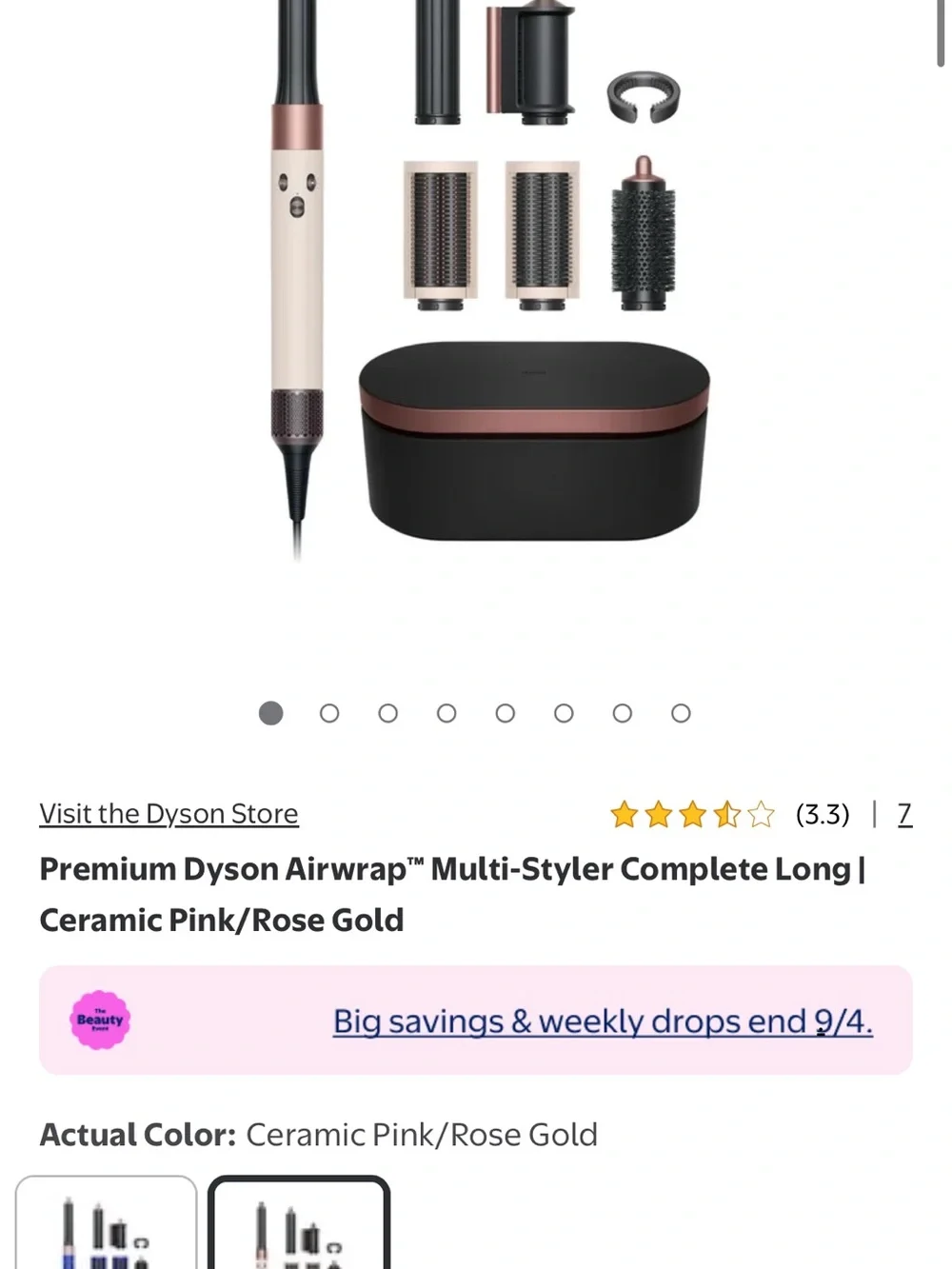 Dyson Airwrap™ Multistyler & Hair Dryer – Ceramic Pink/Rose Gold